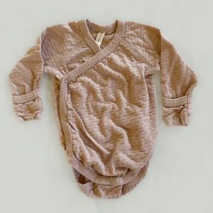 Quincy Mae Side-snap Pointelle Bodysuit Onesie